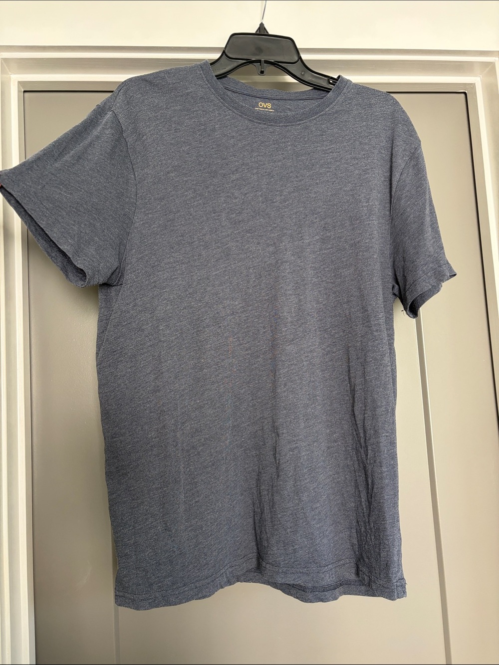 OVS Men's Heather Slate Blue Crew Neck Tee Size XL